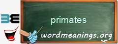 WordMeaning blackboard for primates